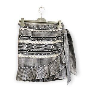 Dodo Bar Or Abigail Wrap Mini Skirt size M